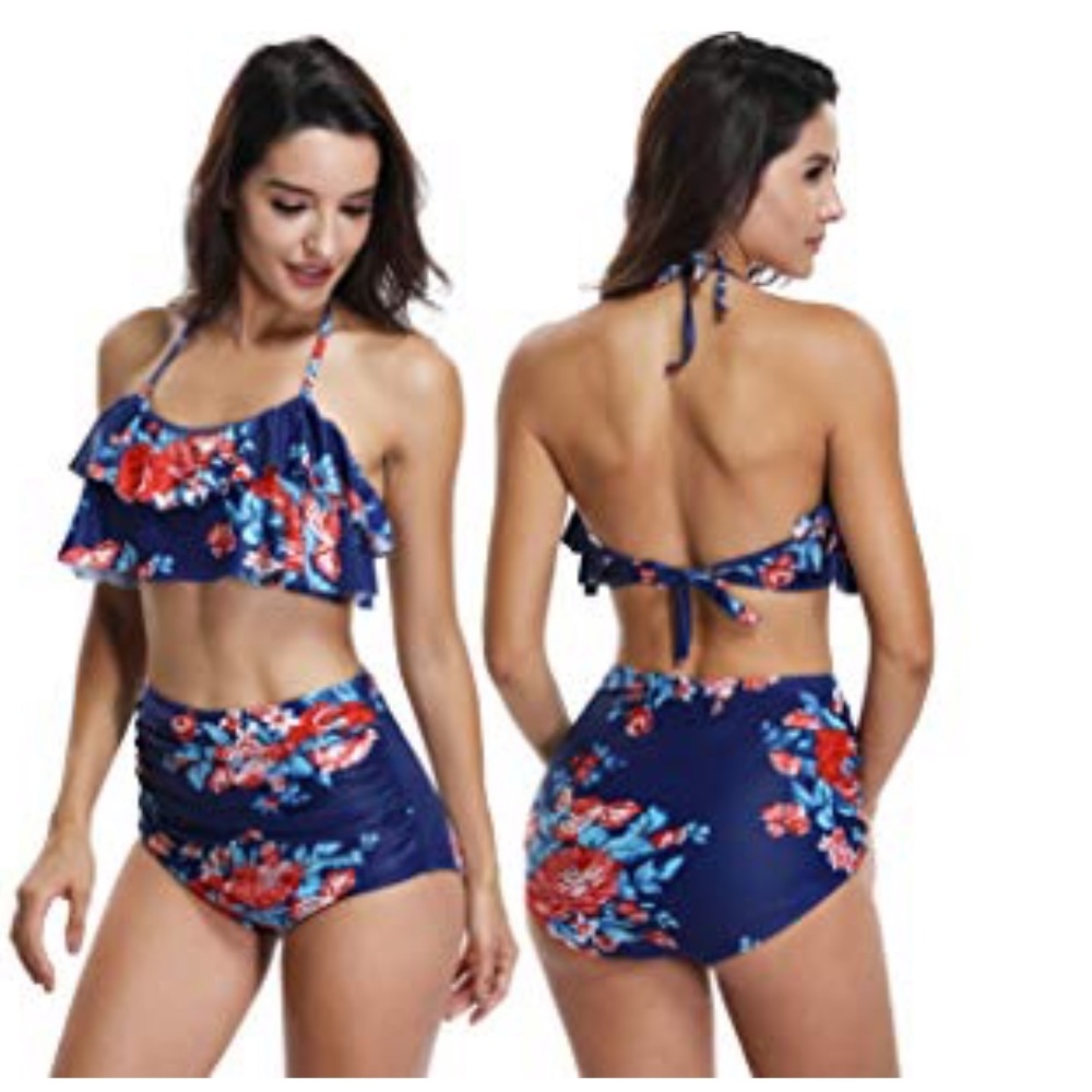 Ryan Dvan Retro high waisted floral 👙